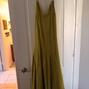 Free People Chartreuse Maxi Dress